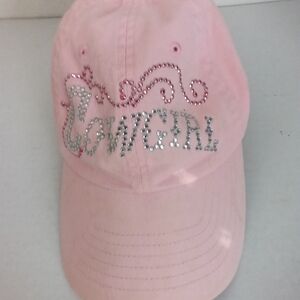 Pink Cowgirl Cap Rhinestone Bedazzled Glam Rodeo Western